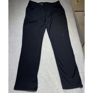 BALEAF Womens sz LP Black Mock Fly Pull On Stretchy Fabric Pant Yoga Workwear
